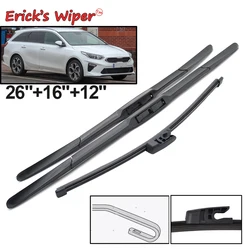 Erick's Wiper Front & Rear Wiper Blades Set Kit For KIA Cee'd Ceed XCeed CD 2018 - 2023 Windshield Windscreen Window 26