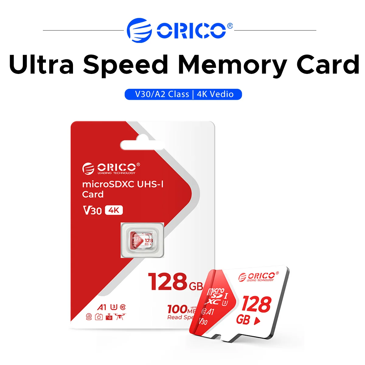 ORICO メモリカード 256GB 128GB 64GB 32GB TF マイクロ SD カード クラス 10 UHS-I フラッシュカードメモリ MicroSD スマートフォン PC 用