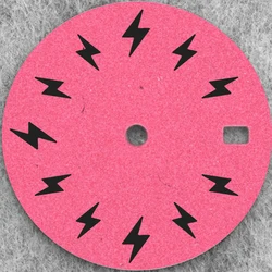 Pink black dial NH35 28.5mm dial apartment dial NH35 Watch Dial Custom LOGO Modified Adaptation Watch NH35/36/4R6R7S