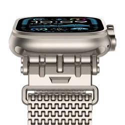 Magnetic Milanese Band for Apple Watch Ultra 2 49mm 46mm 44 45mm Luxury Stainless Steel Strap for iWatch Series 10 9 8 7 6 5 se