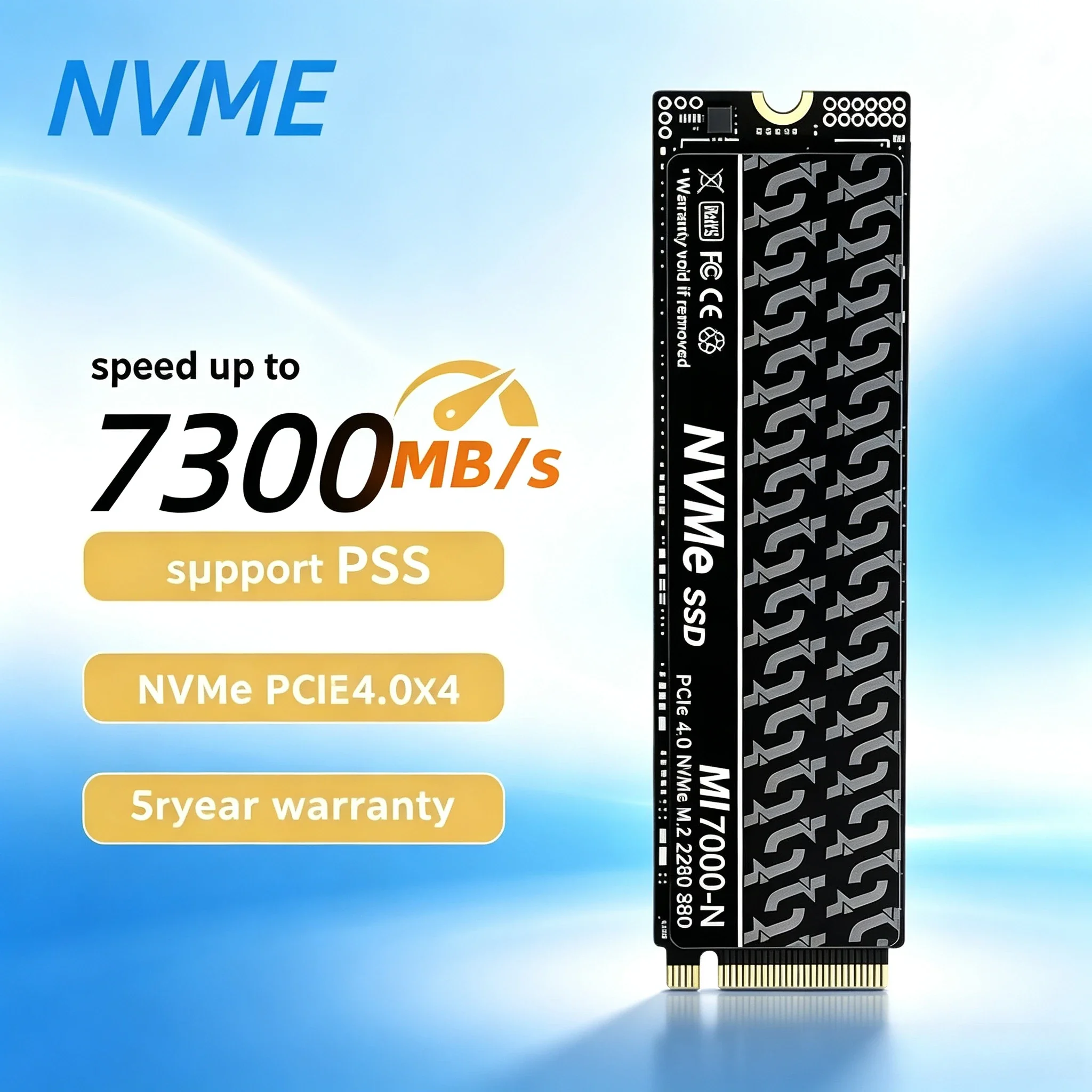 NEW MI7000-N M.2 SSD Hard Disk 2TB 4TB 7300MB/s NVMe M2 SSD 500GB PCIe 4.0 Internal Solid State Drive For Laptop Desktop PC