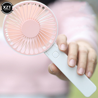 1Pcs USB Mini Fan Portable Handheld Electric Fan Rechargeable Desktop Air Cooler Outdoor Cooling Travel Hand Fan Office Home