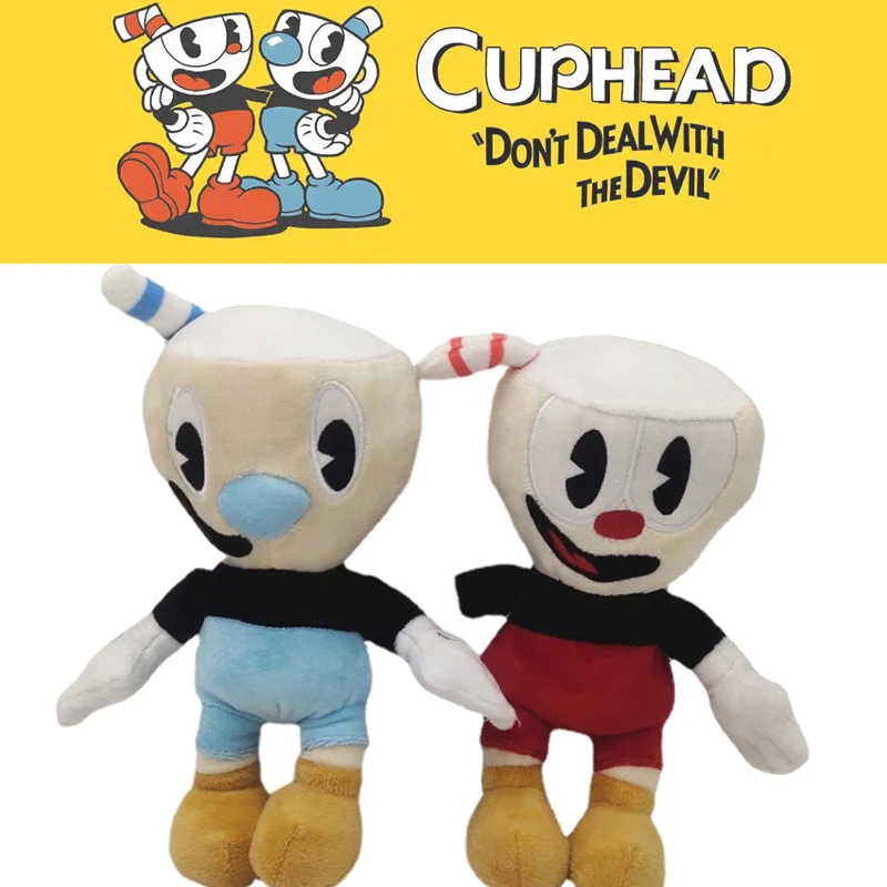 Новый стиль, 25 см, милая игрушка Cuphead, Mugman The Devil, легендарная чаша Kawaii, игрушки для детей, подарки