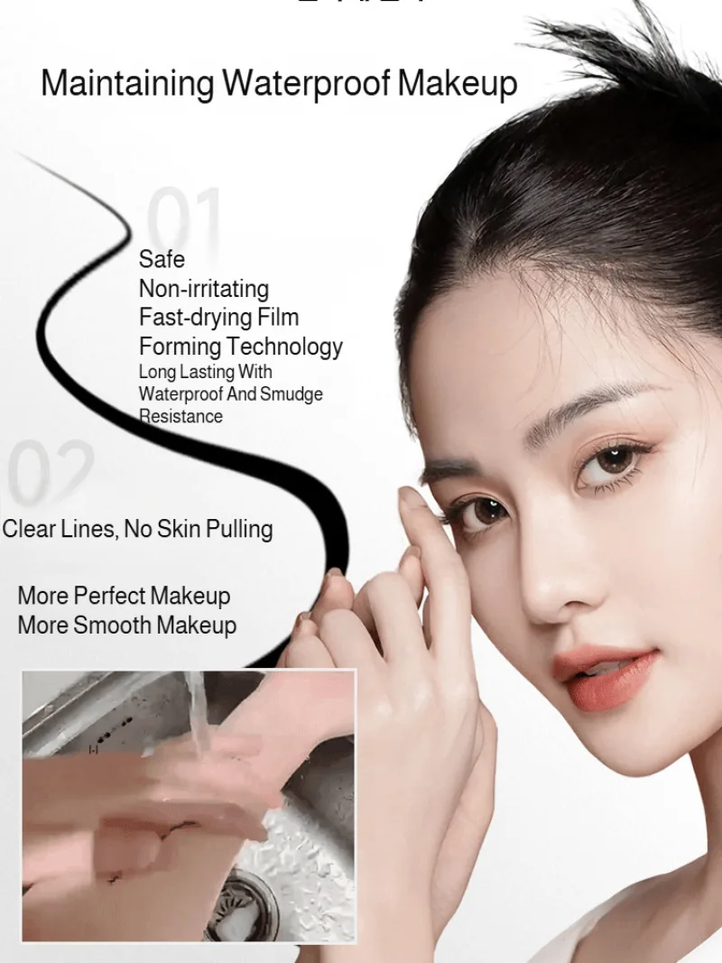 Beginner sweat-proof stamp eyeliner double-headed eyeliner lower eyelash waterproof eyeliner