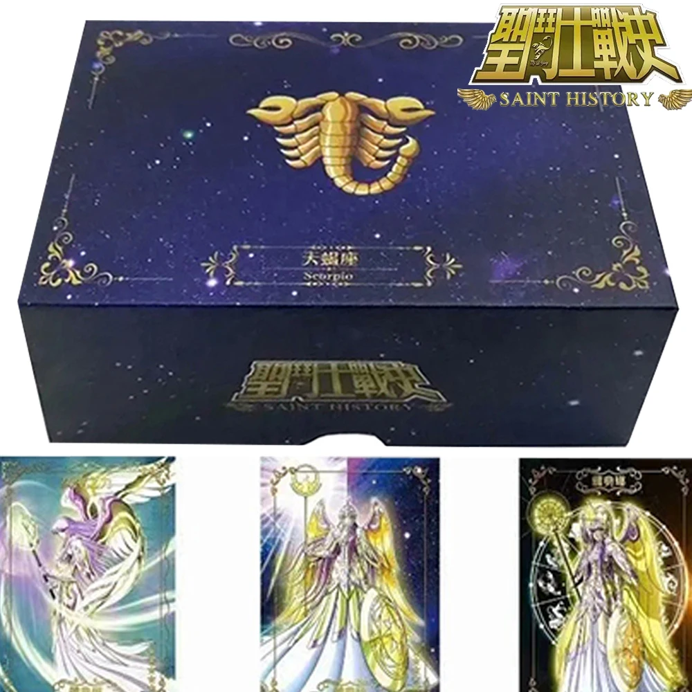 Wholesale Saint Seiya Collection Cards Mythological Characters Goddess Athena Exquisite Rose Gold Metal Card Table Toy Kid Gift