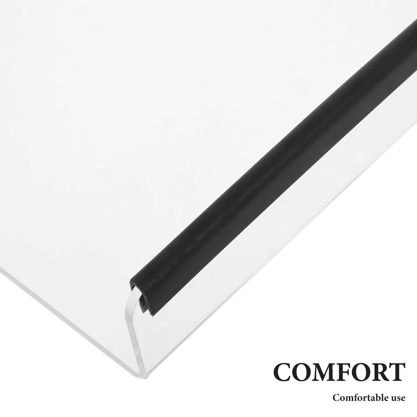 2 قطعة حامل عرض لوحة المفاتيح الأكريليك Z على شكل مضاد للانزلاق مريح الناهض لإعداد المكتب الحديث لوحة المفاتيح الرف علبة سطح المكتب الاكريليك #5