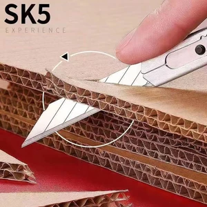 Kesici katlanır karbon çelik Bıçak, Maket Bıçağı, kendinden kilitlemeli tasarım, kesme Aletleri, Kağıt, duvar, Kutu, 9mm, 30 ve 60 derece, 10 adet 12 - En çok satan, asma, tahta - №12