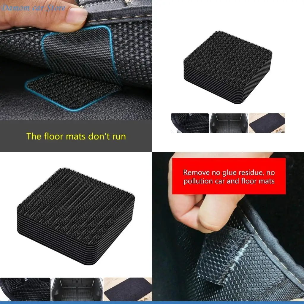 A2UC 10Pcs Rugs Grippers For Carpets Non Slip Mat RuggiesGrips Anti Slide Runner Tape