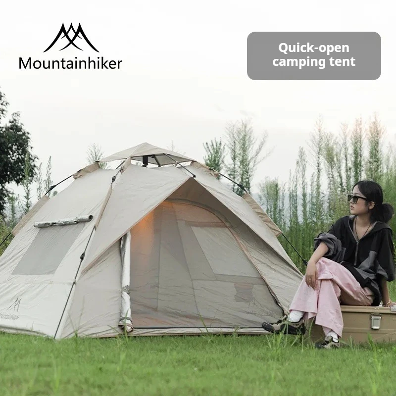 

Mountainhiker Express Oxford Cloth Camping Tent Quick Open Automatic Folding Lightweight Hiking Tent Sun Protection Outdoor