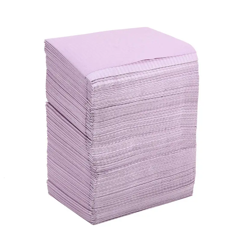 

125pcs/pack Disposable Cleaning Pads Dental Drilling Beads Cordless Leaves Waterproof Covers Dental Napkins Tattoo Accessories