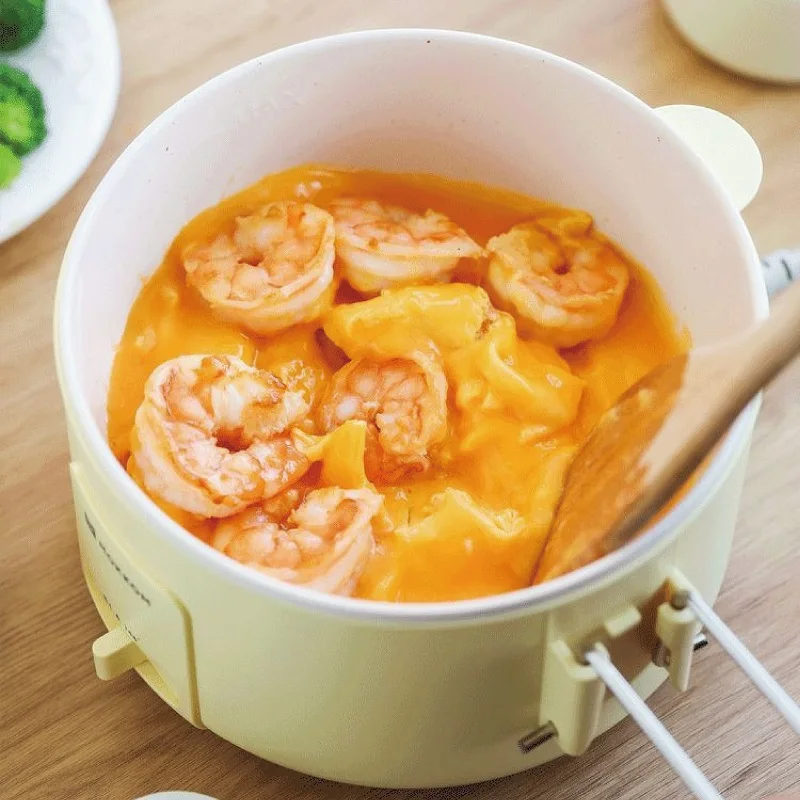 

1.5L Electric Cooking Pot Portable Mini Hot Pot Non-stick Electric Ceramic Frying Pan Dormitory Cook Noodles Multi-function