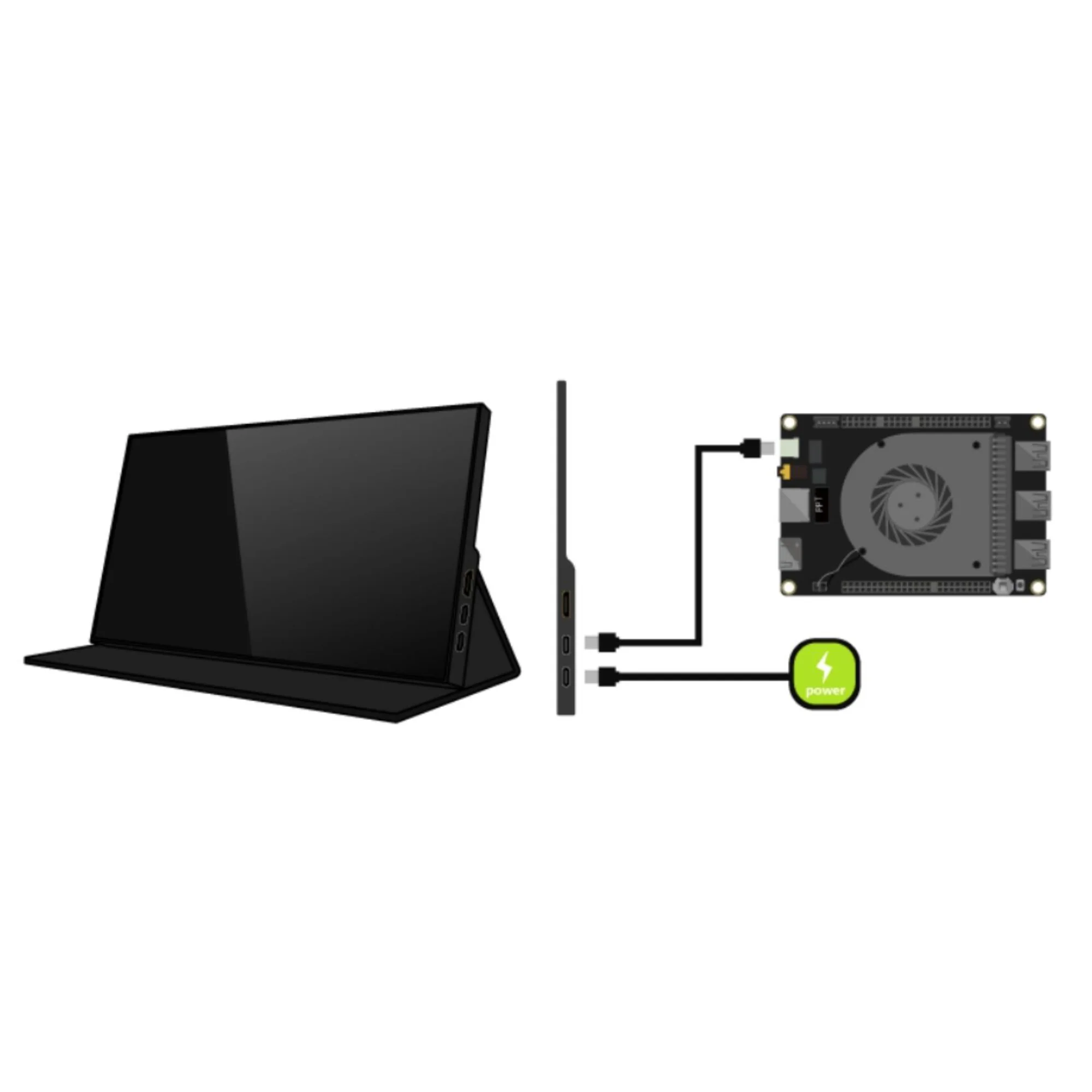 Imagem -02 - Polegada 4k Ips Display de Toque para Lattepanda Alpha Delta e Raspberry pi 4b 12.5