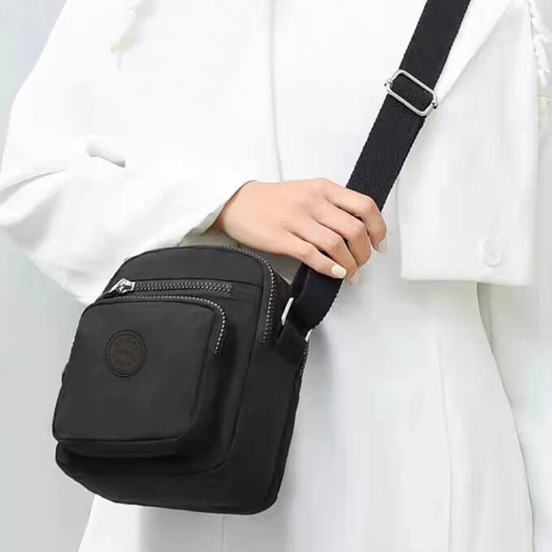 Klassische minimalistische Nylon-Umhängetasche, langlebige, wasserabweisende Umhängetasche für Damen, für den täglichen Arbeitsweg und Streetwear – Detail 7