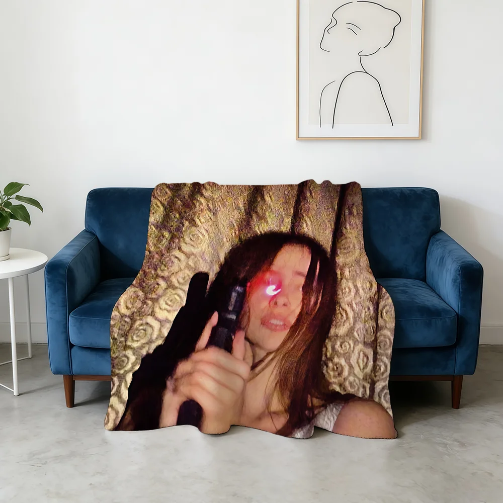 Rapper F-Fakemink Terrified Blanket Flannel Warm Soft Throw Blanket For Room Sofa Childish Birthday Gifts