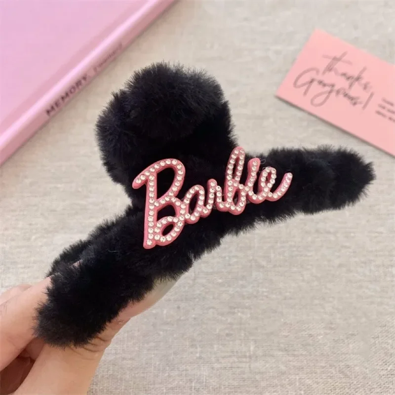 Cartoon Barbie Shark Clip Plush Anime Cute Women's Hair Decoration Bobby Pin Kawaii Girl Sweet Bangs Clip Edge Clip Hot Y2K Gift