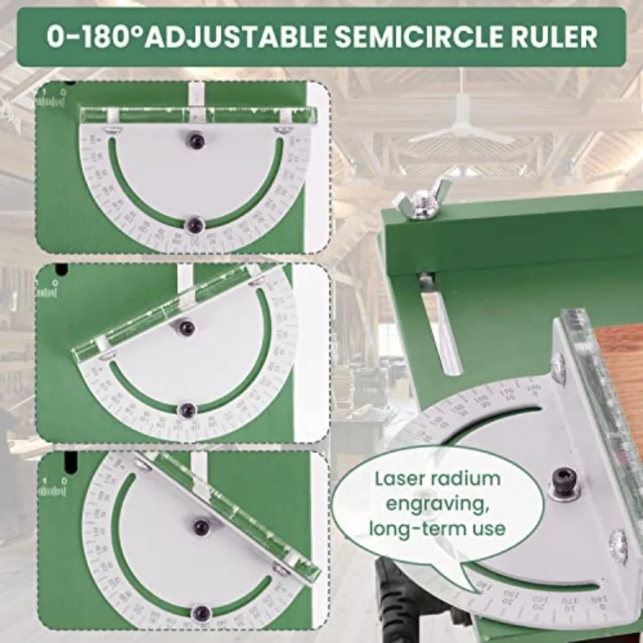 منشار طاولة صغير محمول دقيق 300 وات مع عمق قطع 1.14IN لنموذج الخشب DIY الحرف النجارة قابل للتعديل 0180 زاوية Cuttin