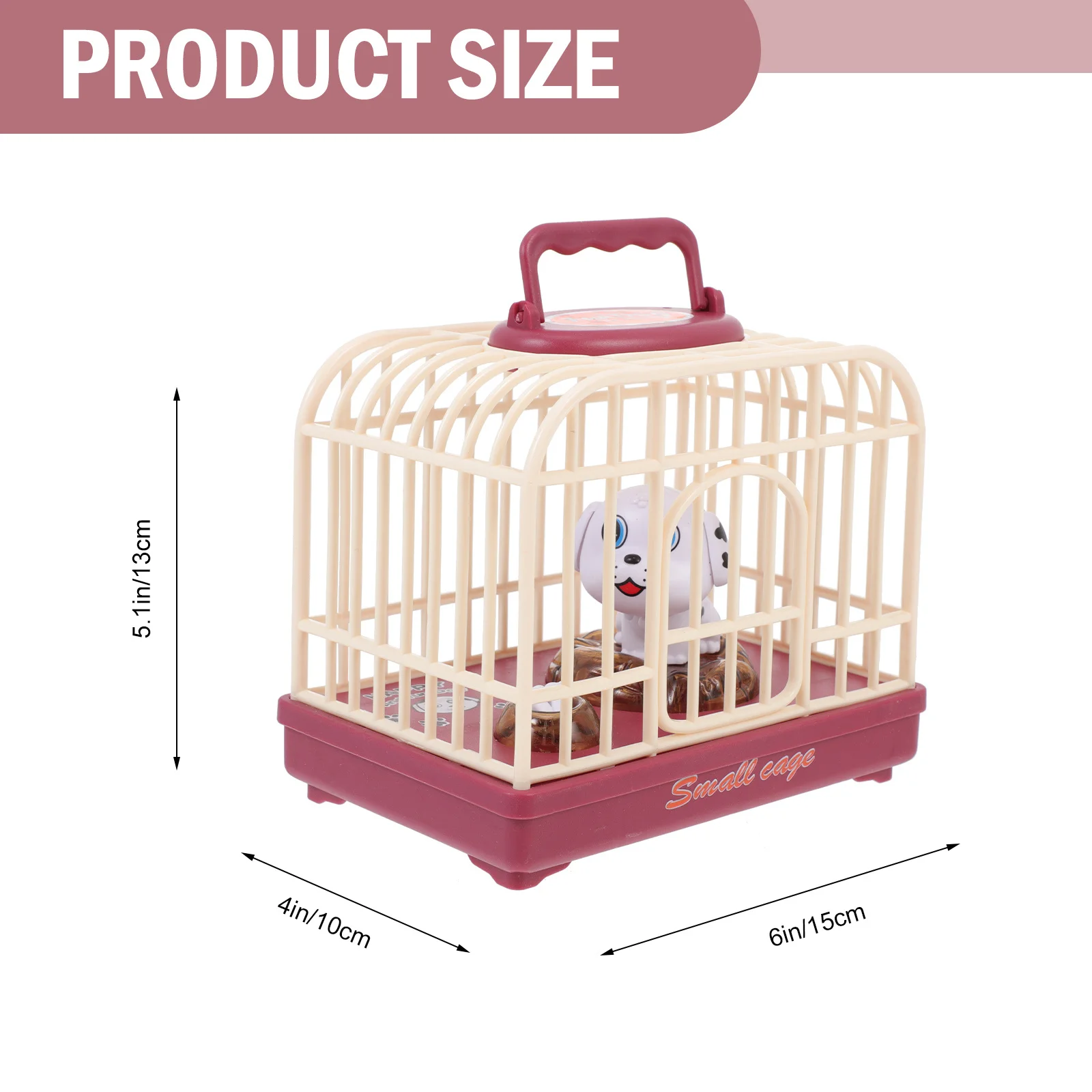 1 pz controllo vocale gabbia per cani giocattolo mini ABS induzione elettronica musicale regalo per bambini divertimento durevole ad attivazione vocale