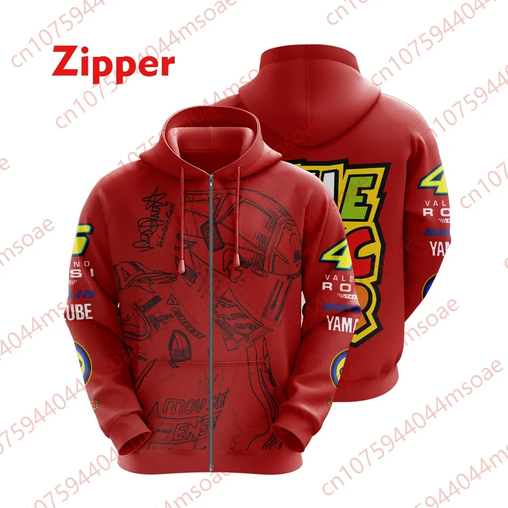 2024 New Spring Popular Racing Hoodie Zipper Printed Men's Sportswear Harajuku Casual Jacket Personalized Street Clothing