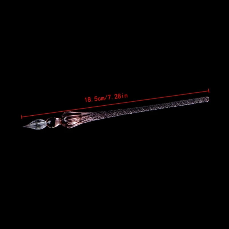 빈티지 글라스 딥핑 펜 시그니처 필링 잉크 만년필 선물 상자 포함