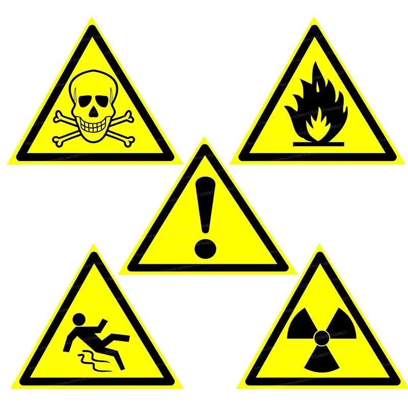 

Note That Stickers are Dangerous. Toxic Substances Car Stickers Car Window Decorative Sticker Decal for Car Decoration Y485