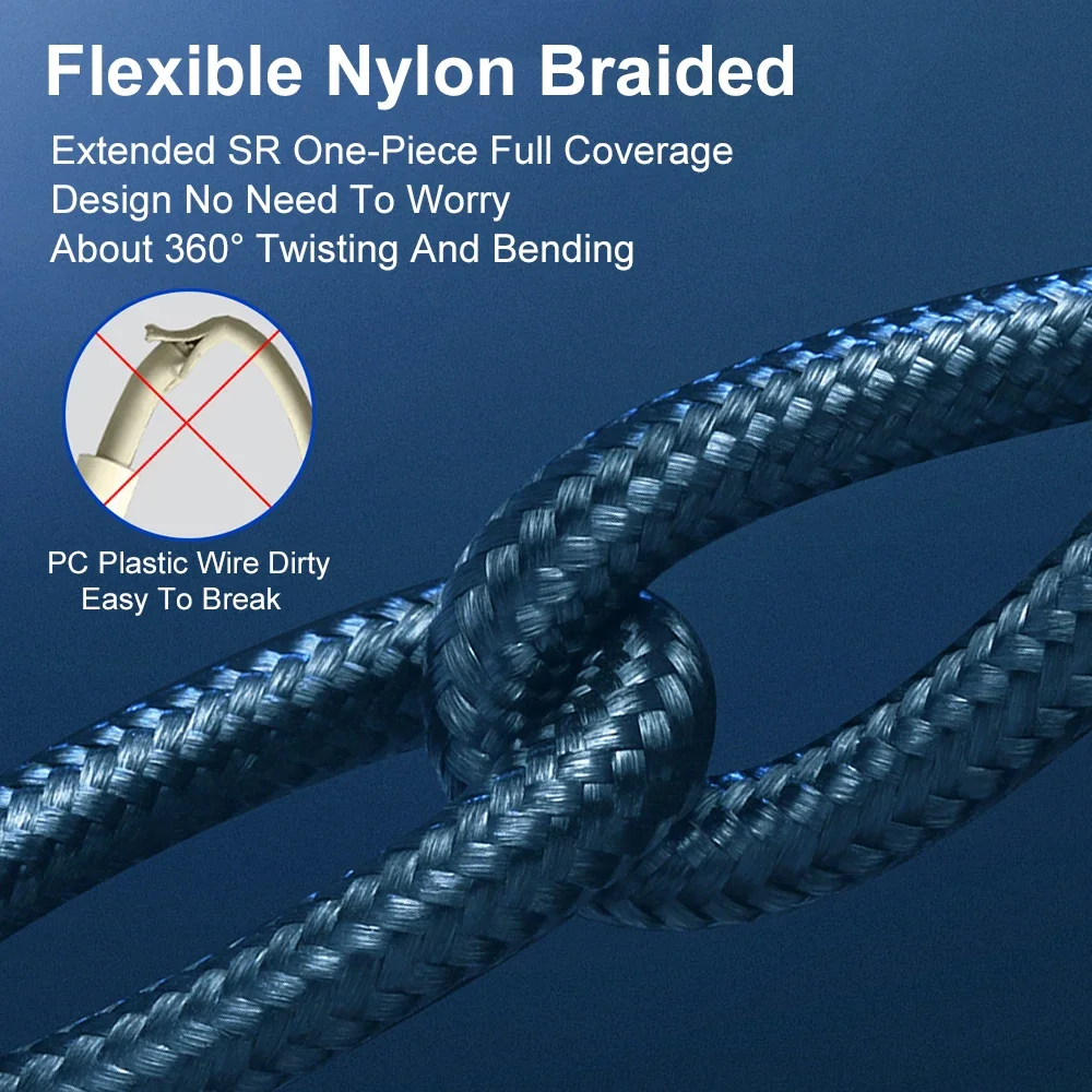 Vumpach usb نوع c كابل شحن سريع كابل شاحن سلك البيانات c آيفون 15 سامسونج s21 A51 شاومي mi 10 redmi هواوي كابل