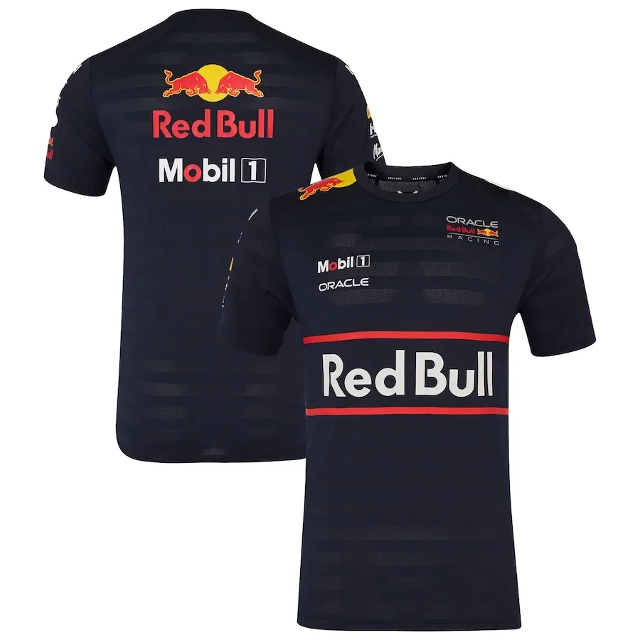2025 Red Bull Sportswear Men's Fitness T-shirt Sports Running Tops Summer Red Bull Racing Training Suit High Brand Men's T-shirt image 3
