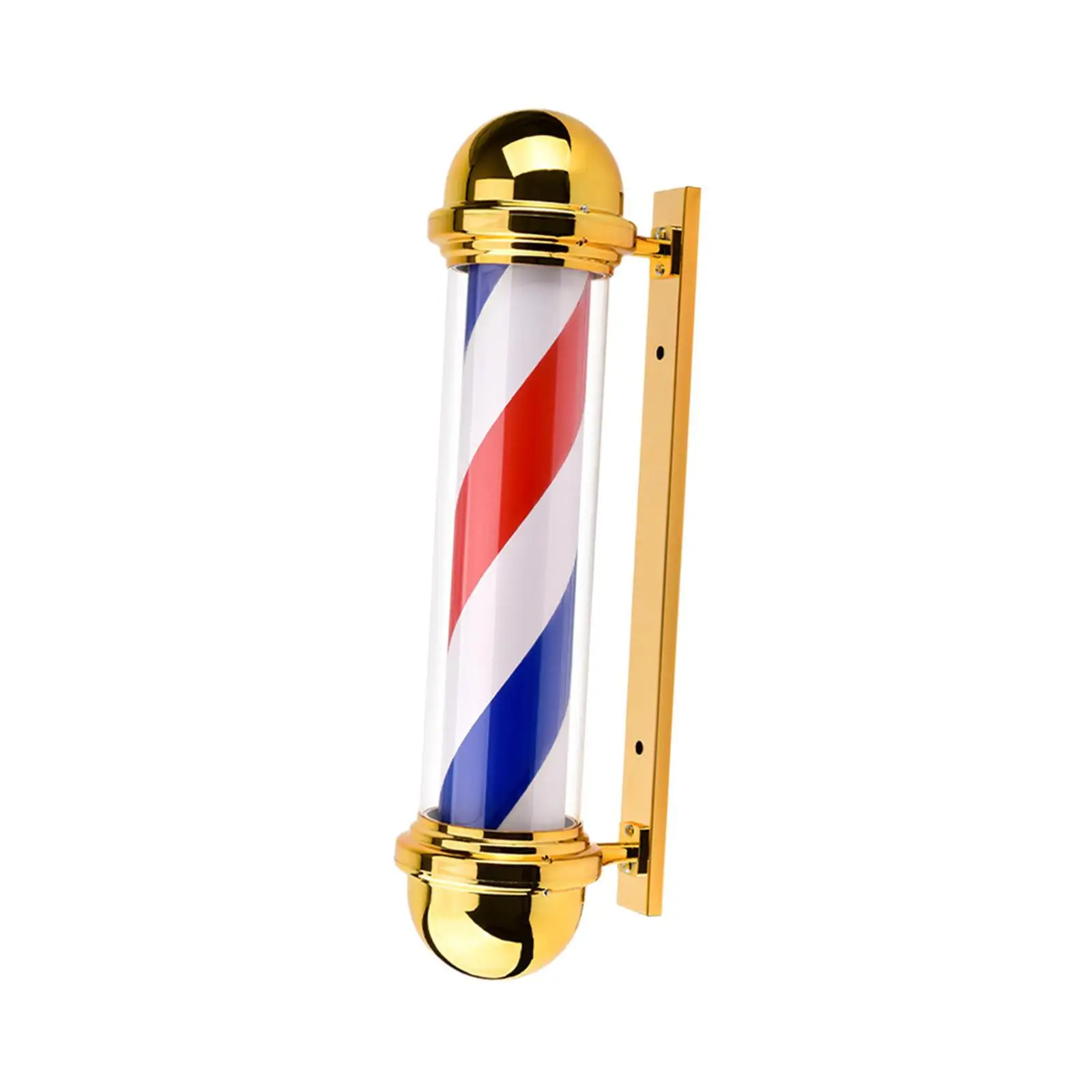 Barber Pole Light Outdoor Wall Mount Rainproof Classic Barber Shop Pole LED