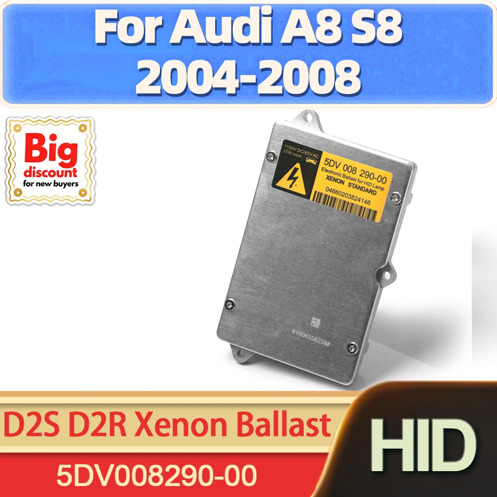 

TEENRAM 1X HID Xenon Headlight Ballast Control Unit Module OEM 5DV008290-00 D2S D2R Xenon Lamp Ballast For Audi A8 S8 2004-2008