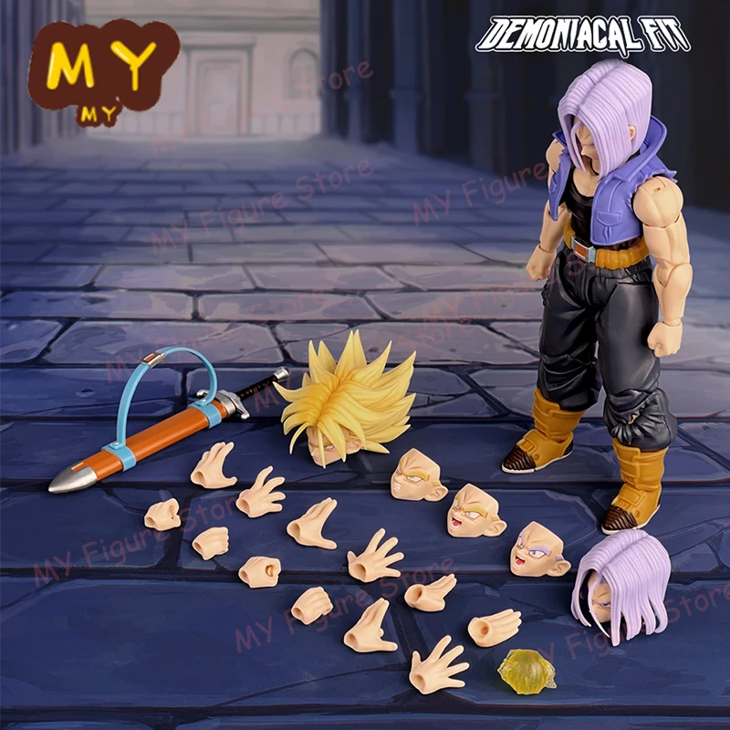

New Demoniacal Fit Dragon Ball Z SHF Super Saiyan Trunks The Boy From The Future Son of Tomorrow Anime Action Figure Model Toy