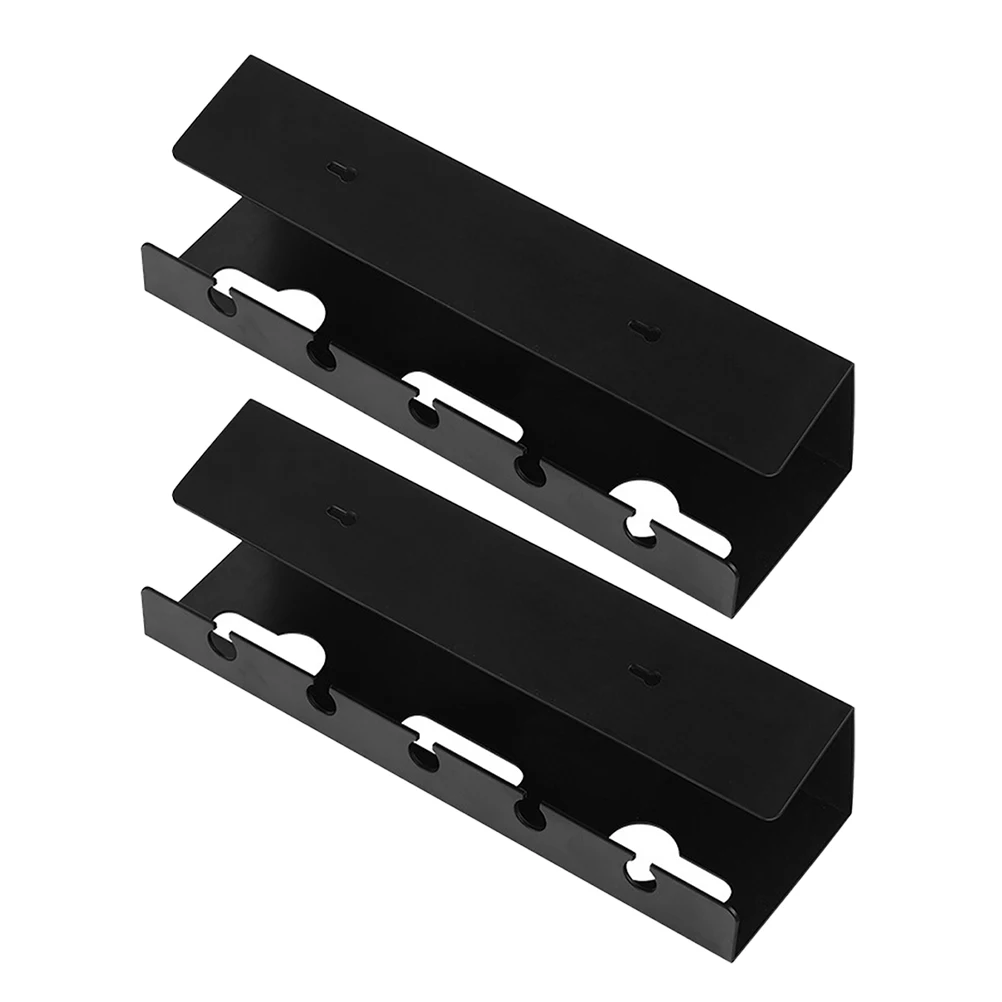 

2pcs Cable Management Desk Mounted Organizer Self Adhesive Under Desk Storage Rack Large Capacity No Drill Computer Table