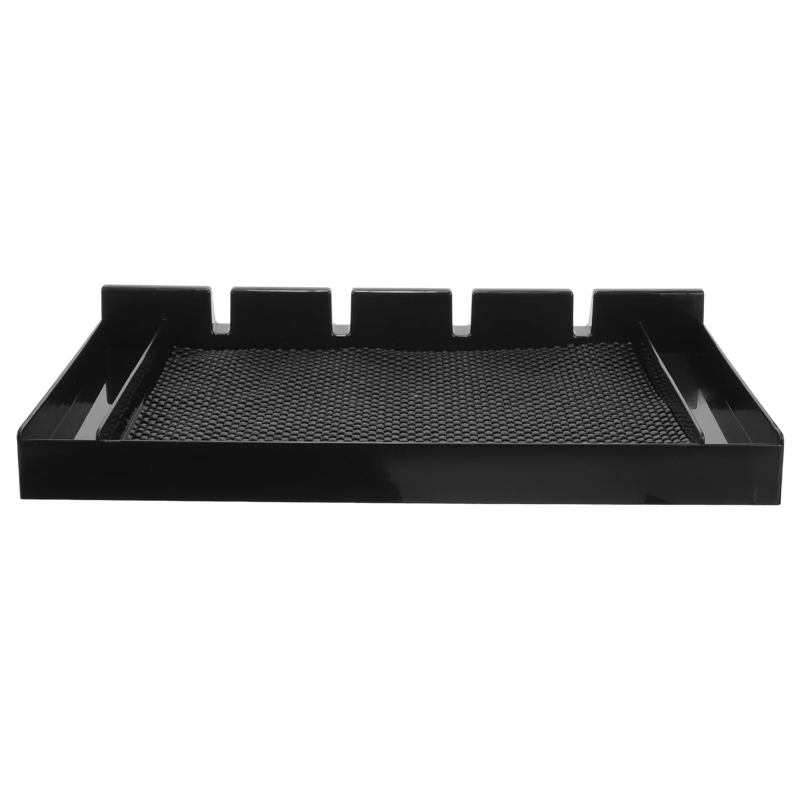 صينية ماكينة قص الشعر خفيفة الوزن، حامل منظم لقص الشعر، حصيرة تخزين الحلاقة، حامل قصاصات صالون الشعر