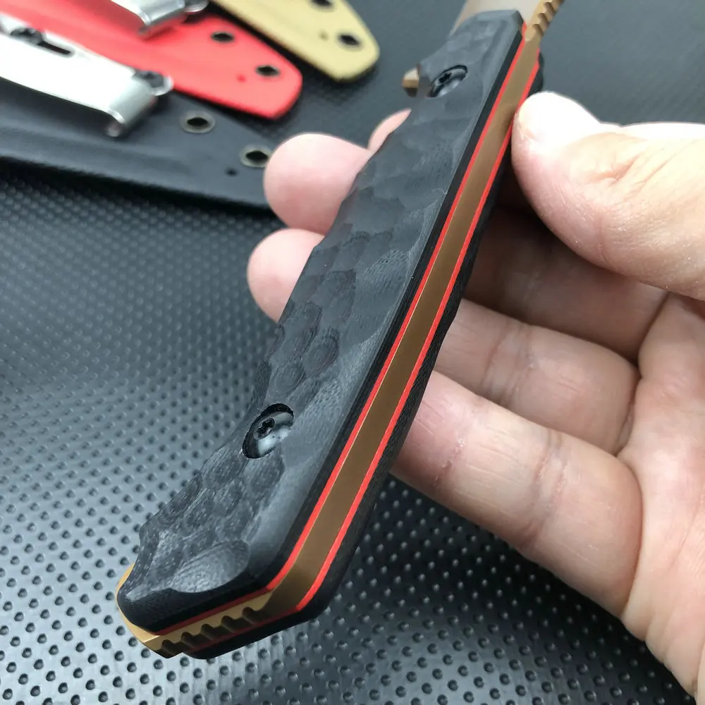 Cuchillo táctico Trskt 440c, cuchillos para acampar al aire libre, cuchillo de caza, herramienta Edc, mango de lino con Kydex, envío directo
