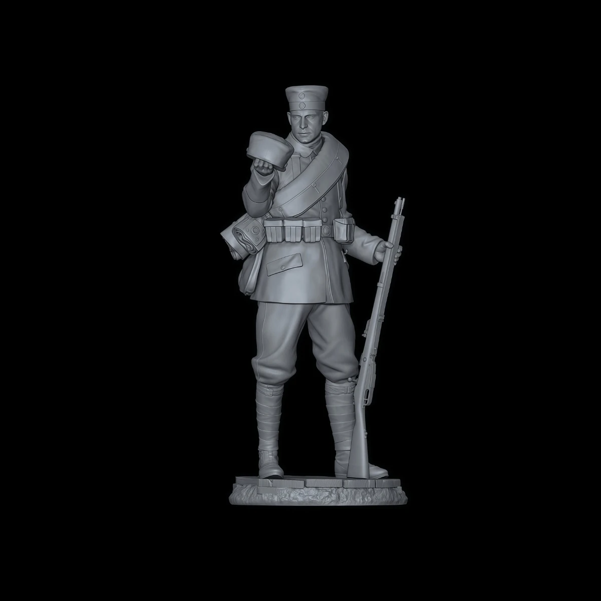 

Набор неокрашенных моделей из смолы диаметром 54 мм, военная тематика, немецкая пехота, в разобранном и неокрашенном виде, GK.