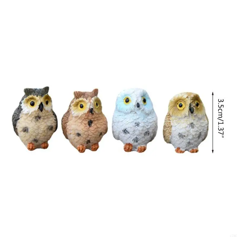 Estatua jardín pájaros dibujos animados U75C figuras en miniatura regalo cumpleaños