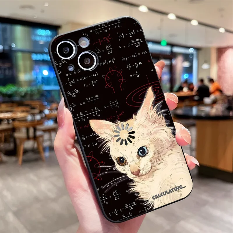Funny Art Thinking Formula Cat - Phone Cases Oppo review and price