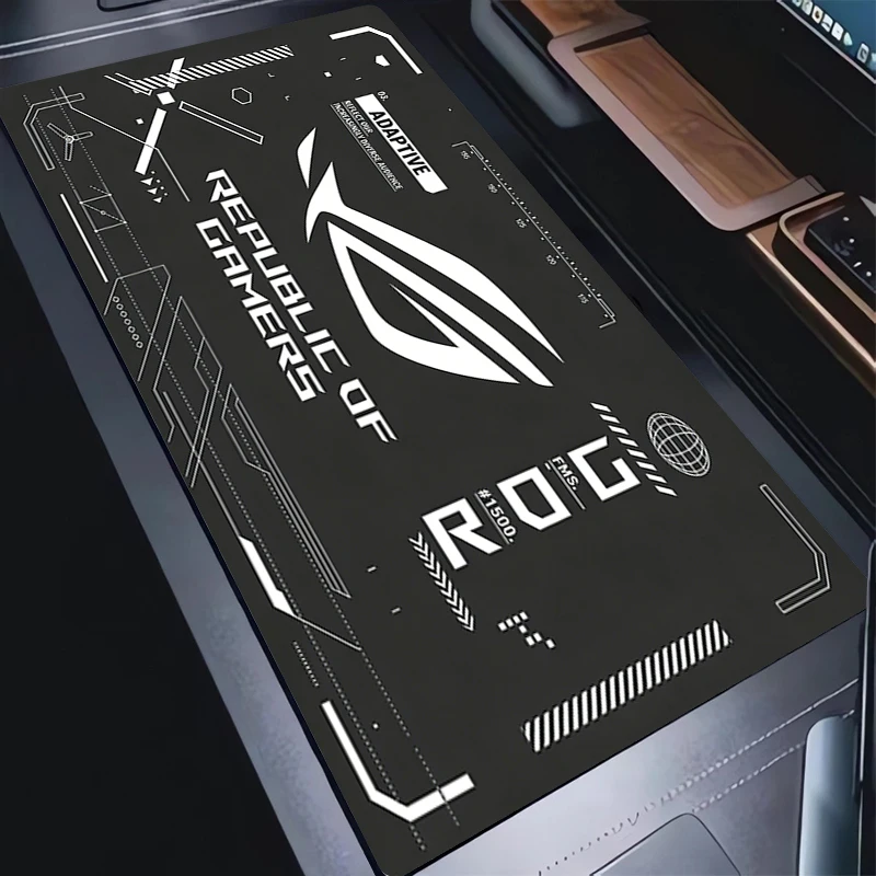 

Gaming Mouse Pad Anime Gamer Keyboard Pad R-rog Logo Gray Desk Mouse Mat Speed Rubber Cartoon Motbook Computer PC New Mousepad