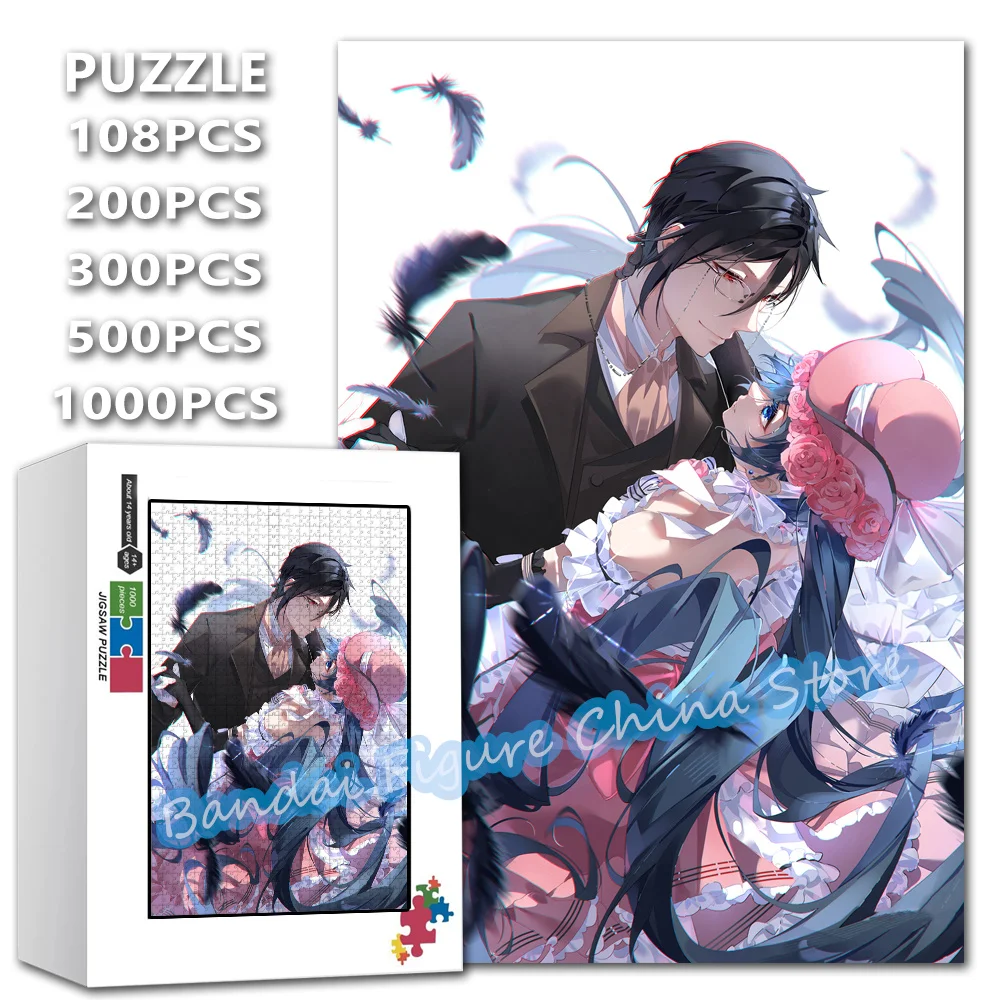 

Пазлы Sebastian Michaelis, распаковывающие игрушки, японское аниме, Черный дворецкий, мультяшный принт, 108/200/300/500/1000 шт., пазлы