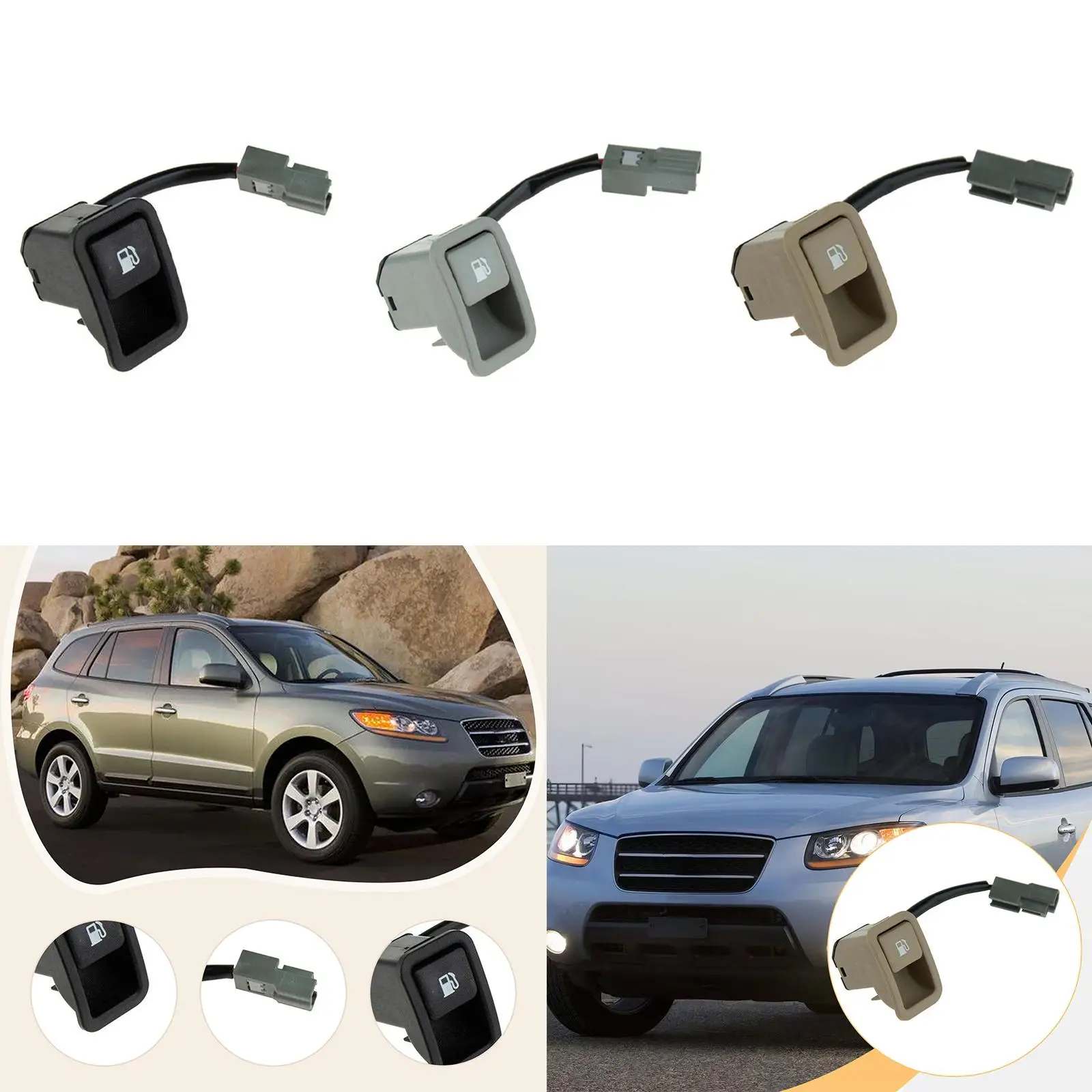 

Переключатель открытия крышки топливного газа 935552B000, переключатель выбора топливного бака, переключатель управления открытием для Hyundai 07-09, запасные части