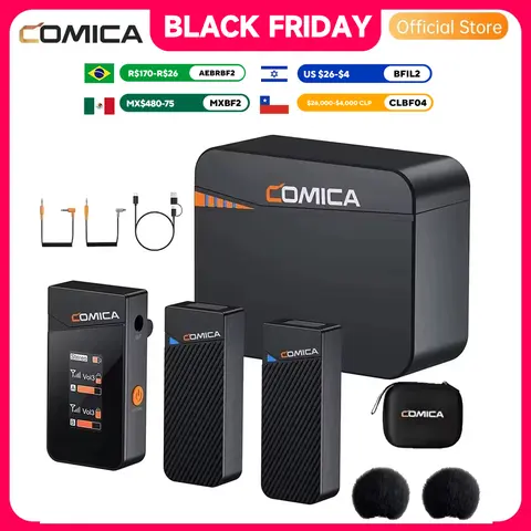 COMICA Vimo C 2.4G Kablosuz Yaka Mikrofonu, Şarj Kutulu, Kamera Akıllı Telefon Podcast Röportaj Vlog için Yaka Mikrofonu