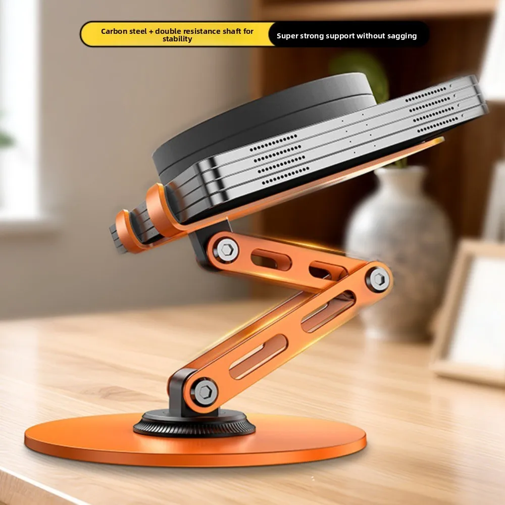 360 ° Rotating Adjustable Phone Holder Folding Adjustable Mobile Phone Holder Stand Metal Portable Table Cell Phone Stand