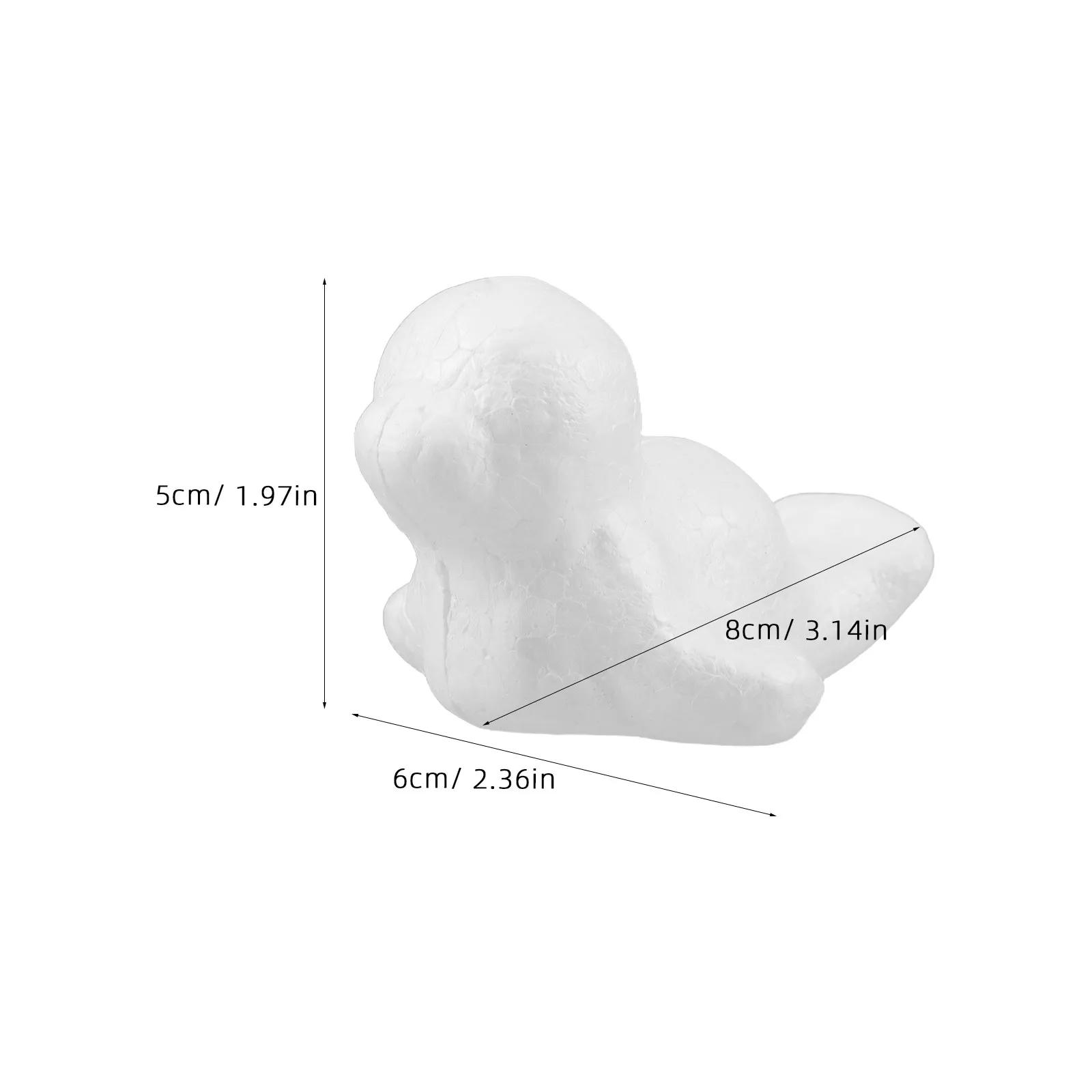 50Pcs Foam Sea Lion Shape Craft DIY Blank Blocks for Painting School Projects Party Ornaments Miniature Sea Animals