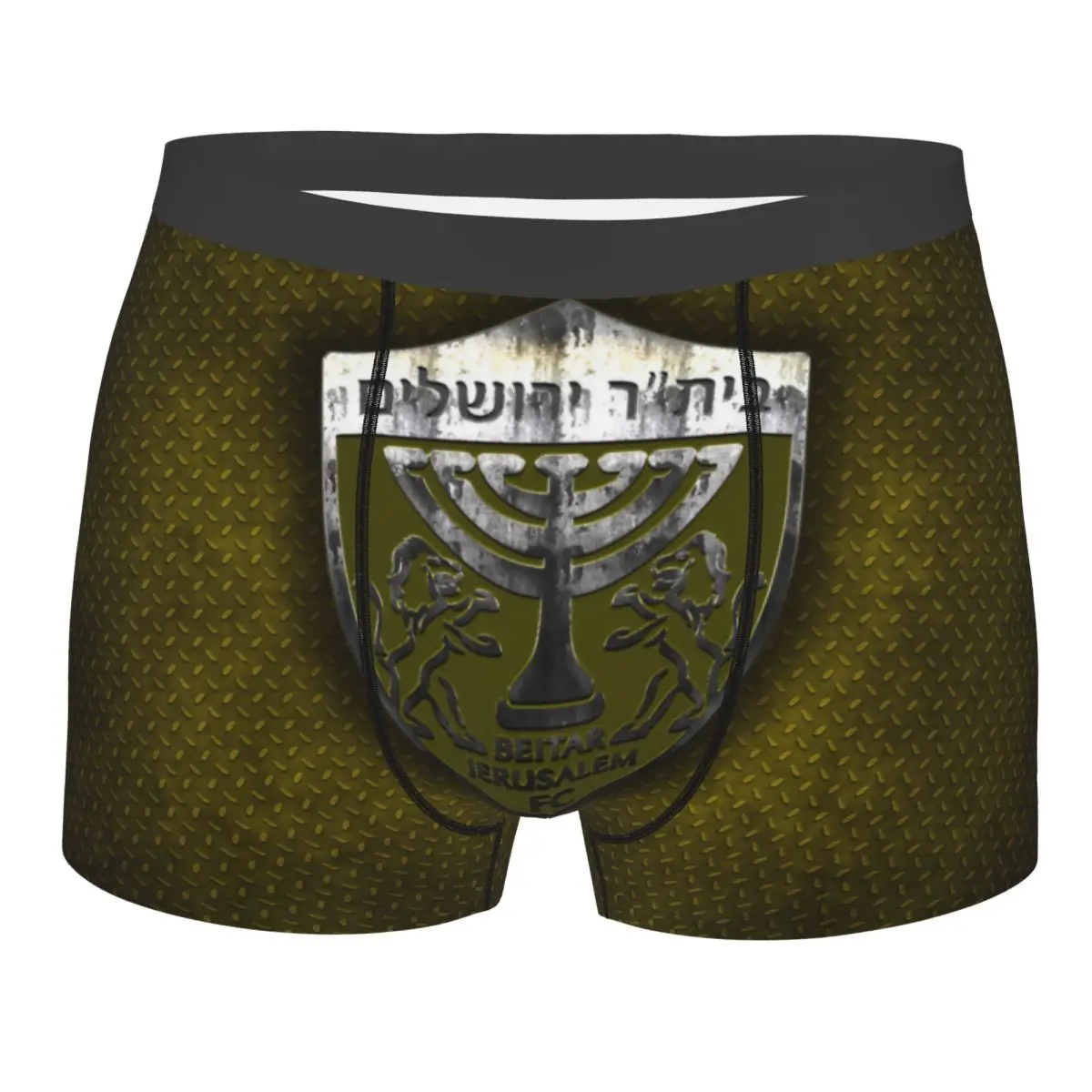 Humor Boxer Half FC Beitar Jerusalem ISR IL Shorts Panties Briefs Men Underwear Team Club Mid Waist Underpants for Homme