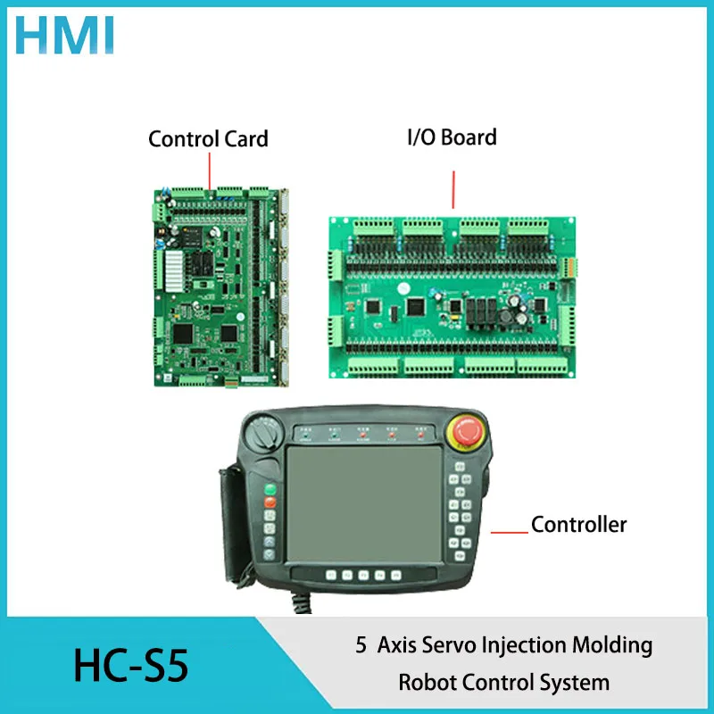 HC-S5 HMI injection molding manipulator control system DSP 5-axis servo motion controller 8.4 inch color screen HMI