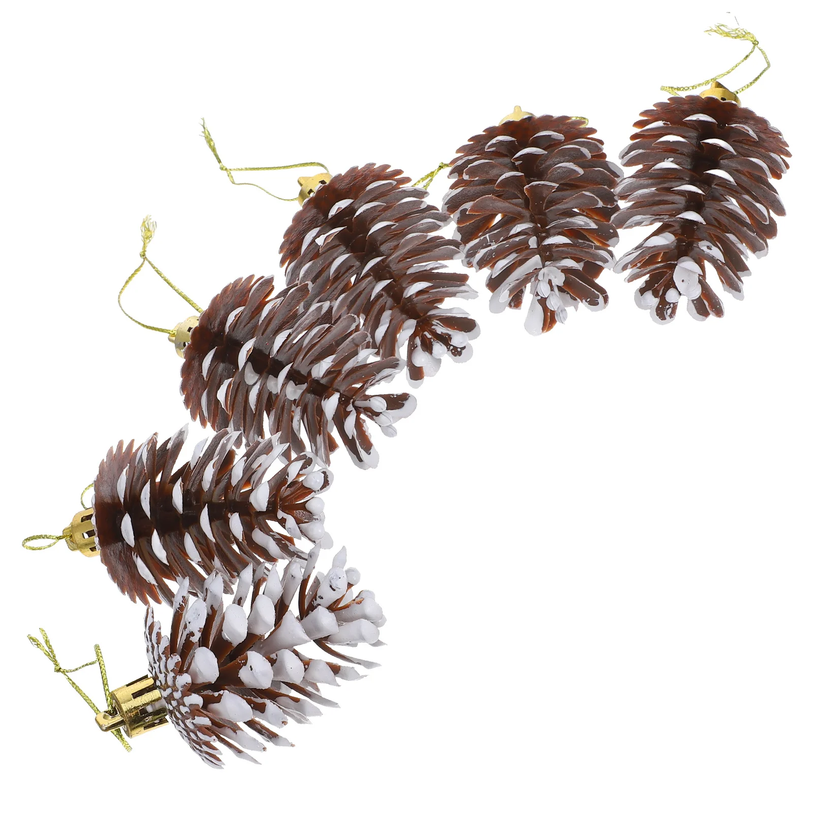 

6Pcs Lifelike Christmas Tree Pinecone Ornaments Easy Hang Xmas Decorations Festive Home Decor Christmas Decorations