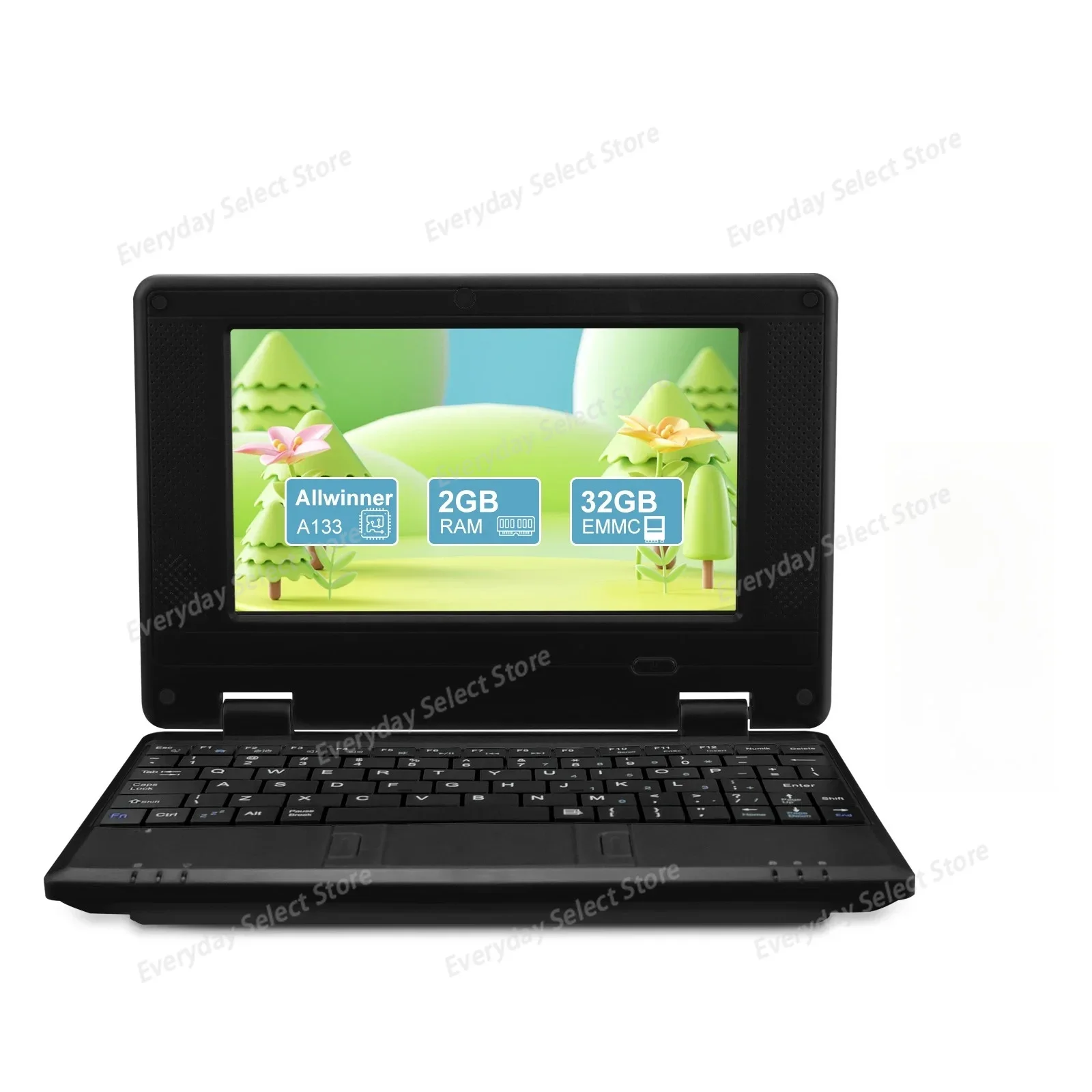 Portable 7inch Android 12.0 OS Netbook MINi Computer A133Plus Kids Laptop 2GB/32GB Pocket Laptop with Education