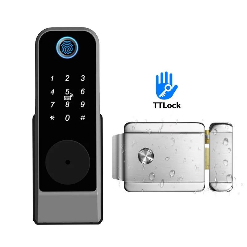 

Intelligent management apartment lock, outdoor waterproof iron door lock, bull head lock