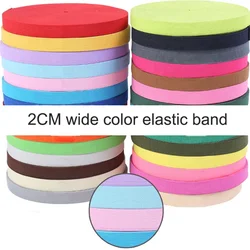 38meters 20MM Colorful Flat Sideband Elastic Bands Sewing Accessories Wedding Garment Elastic Tape For DIY Maternity Underwear