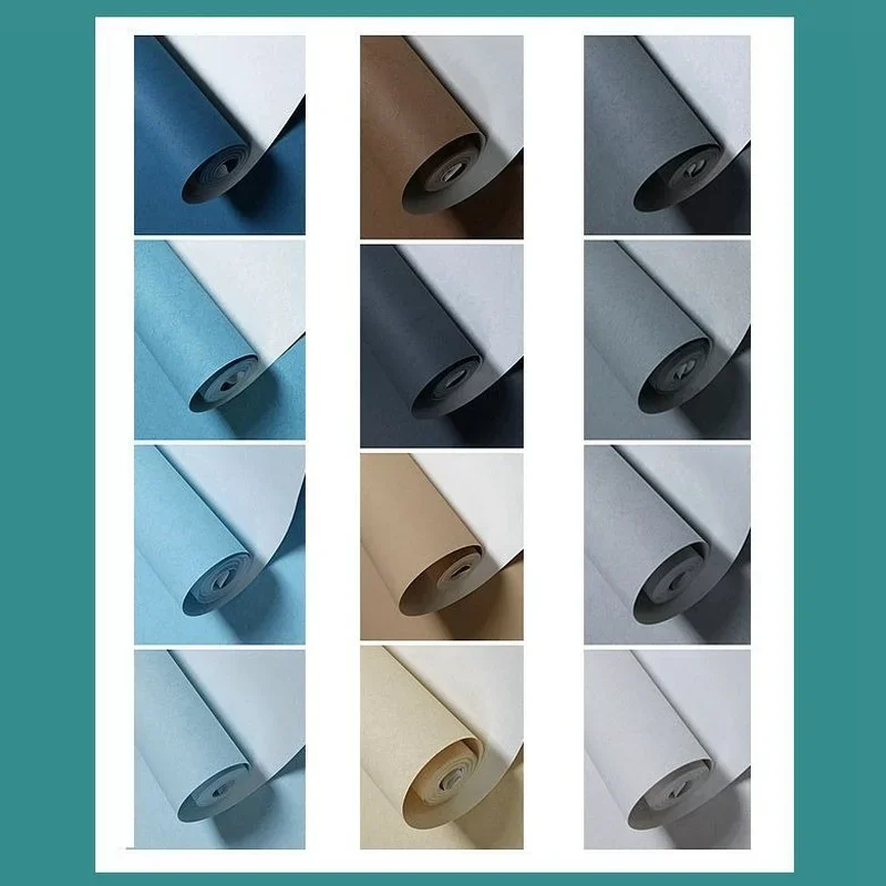 

Простые современные простые шелковые обои для спальни, гостиной, фоновая стена, отеля, инженерии, модные однотонные обои для дома