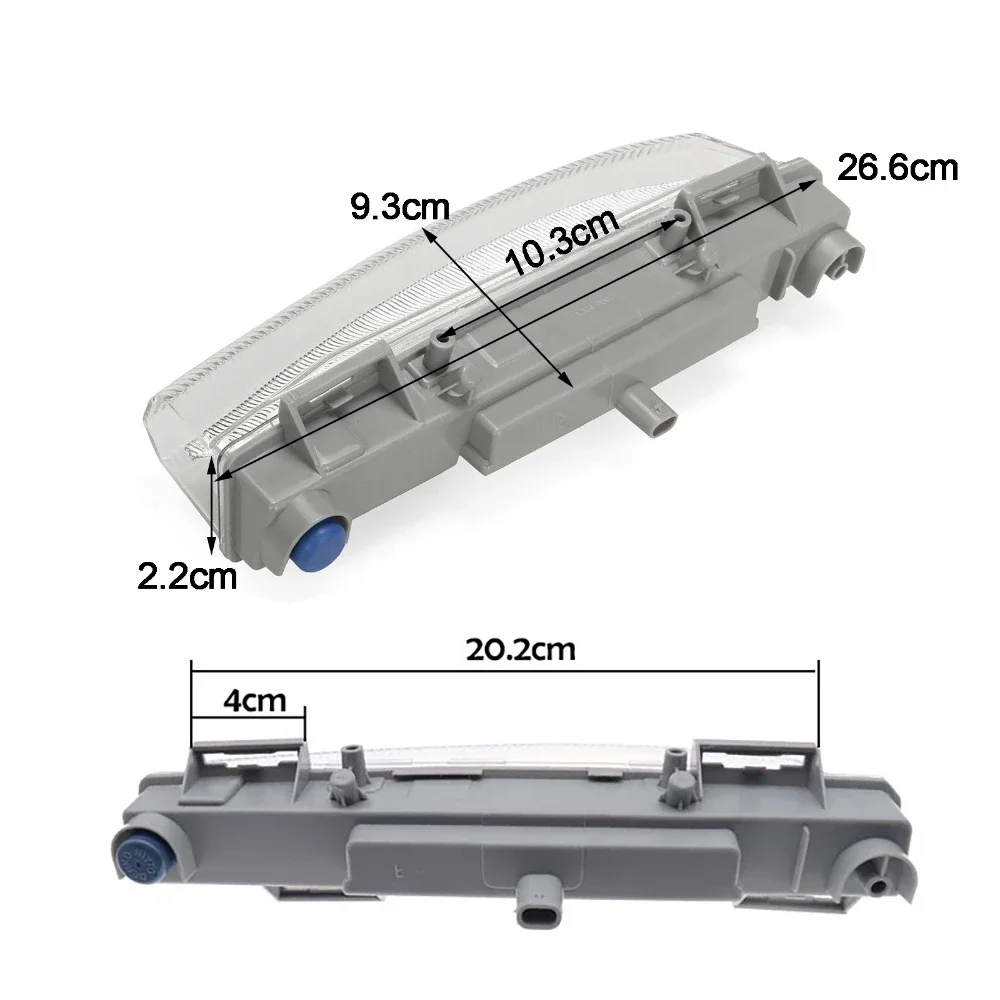 Front Bumper LED DRL Daytime Running Lamp Fog Light A2049068900 A2049069000 For Mercedes-Benz W204 W212 C250 C280 C350 E350