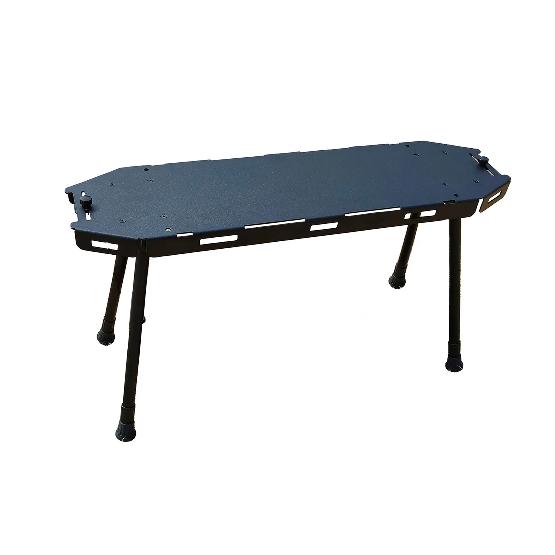 POWER LEAP Table de Camping pliante d'extérieur en alliage d'aluminium support de rangement Portable multifonctionnel Table tactique IGT de Style noirci